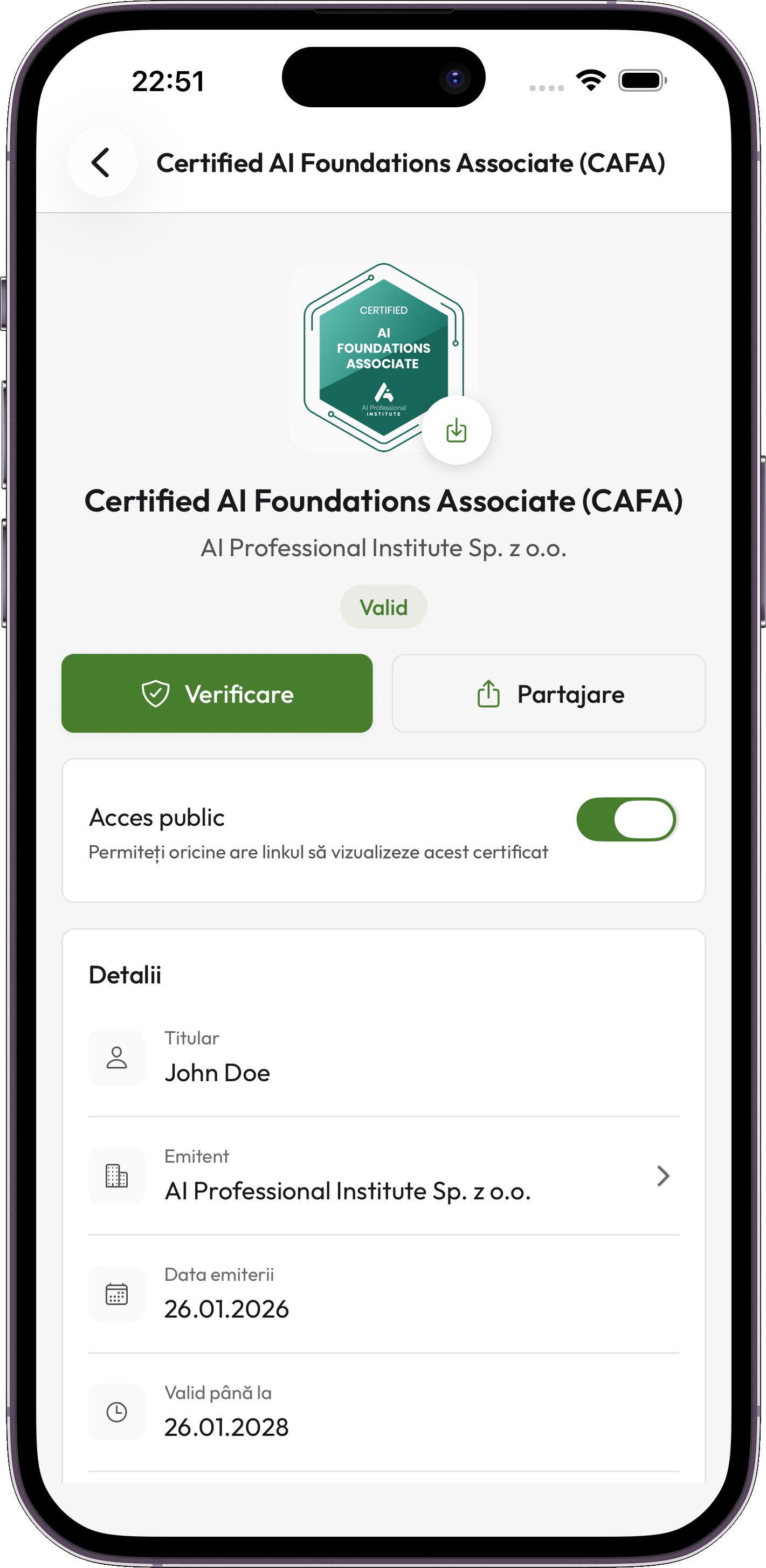 Credentium Wallet — Szczegóły