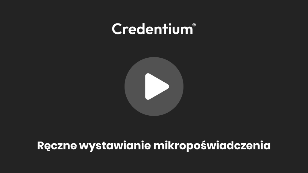 Coordinator view - manually issuing a micro-credential